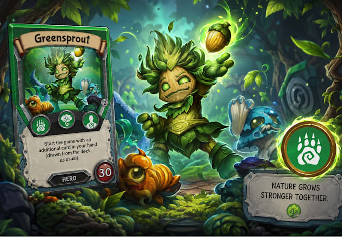 card game art trading card game