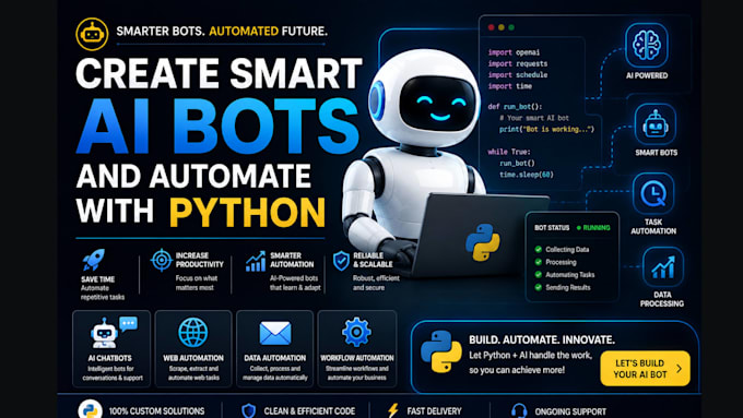 create smart ai bots and automate with python
