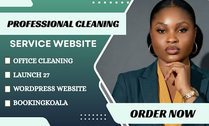 build cleaning service website, office house bookkingkoala parameters