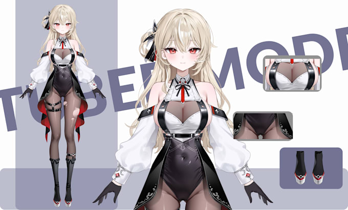 rig 2d vtuber model, anime live2d vtuber model, nsfw vtuber for vtube studio