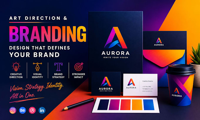 create professional art direction, branding and visual identity design