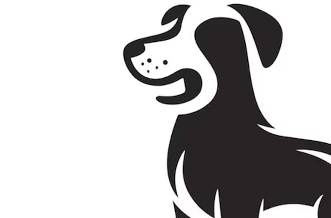 design modern dog care brand logo