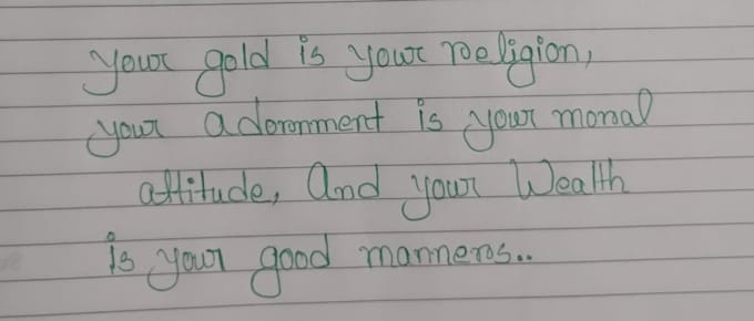 write beautiful handwritten notes neatly