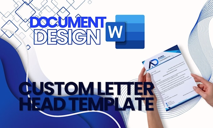 design a custom editable ms word letterhead template