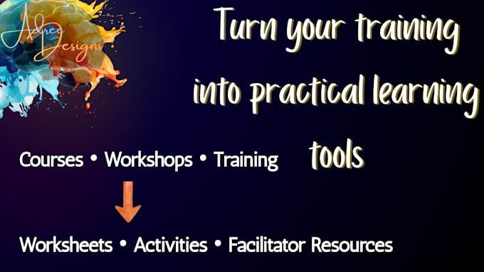 create engaging training workbooks and facilitator guides