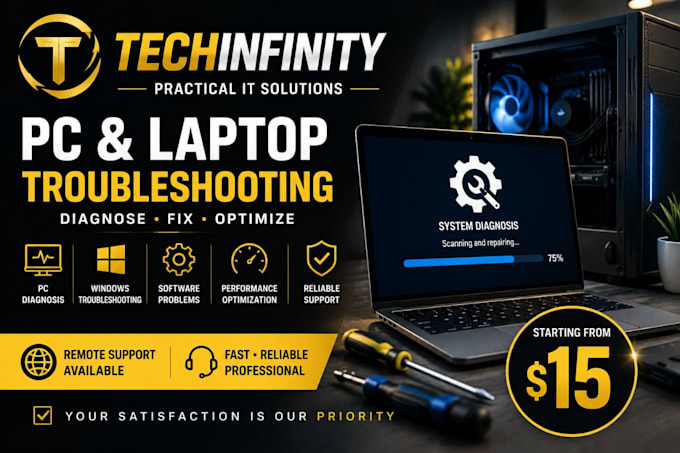 diagnose and troubleshoot your windows PC or laptop