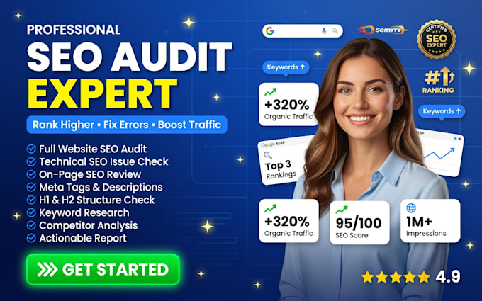 do website audit, on page optimization and keyword research