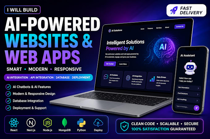 build ai powered websites and web applications