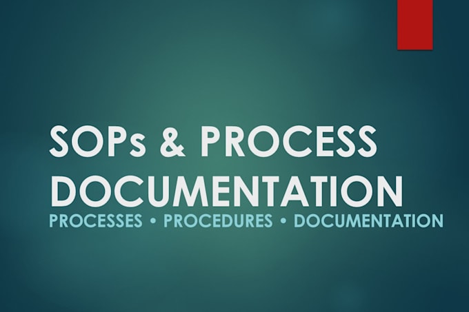 create professional sops and process documentation