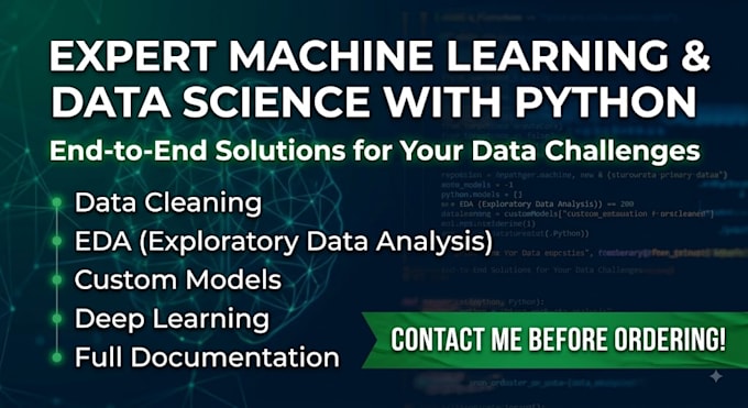 do machine learning, data science, and python projects