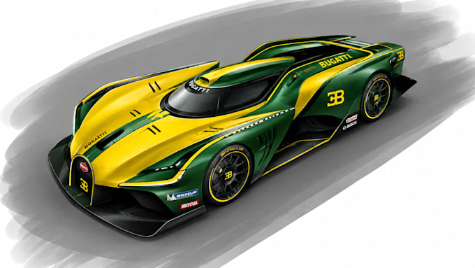 car design and digital painting