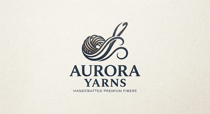 design a creative yarn logo for your brand