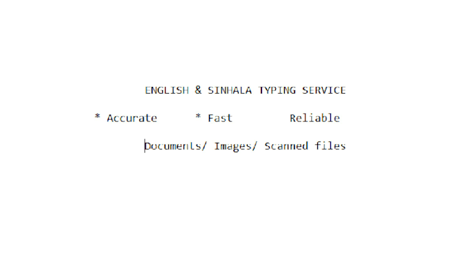 do accurate english and sinhala typing