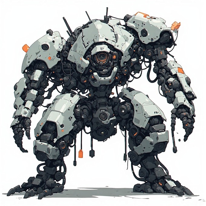 design spectacular robots, cyborgs and mechs