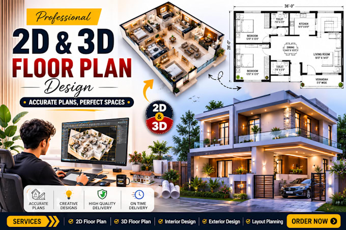 design professional floor plan for your space
