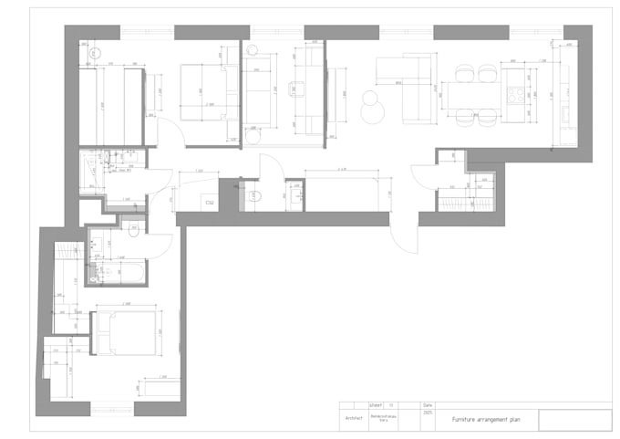 create professional 2d cad floor plans and working drawings