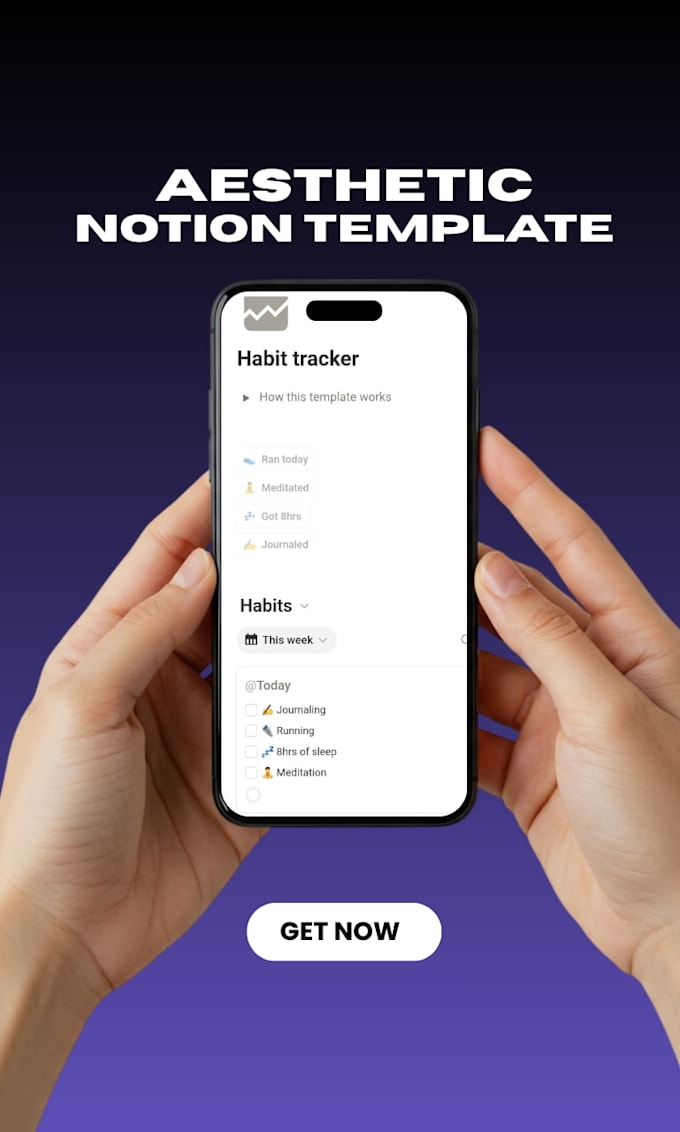 design professional aesthetic notion templates