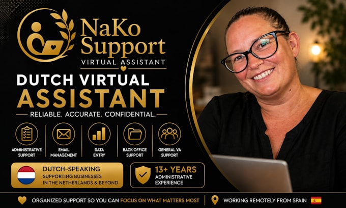 graag uw nederlandse virtuele assistent zijn voor administratieve ondersteuning
