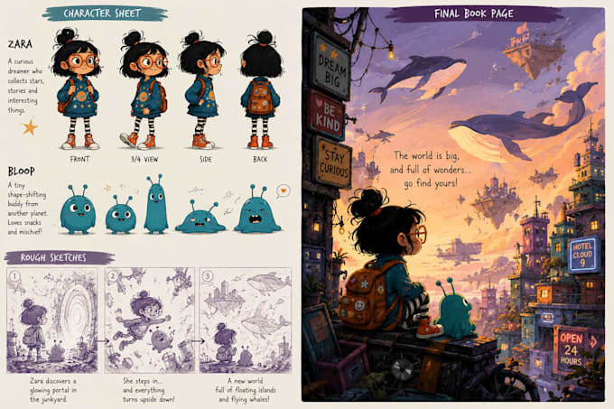 children illustration and storybooks