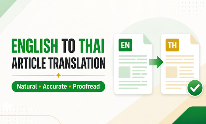 translate english articles into natural thai