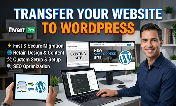 convert copy or transfer wix, webflow, squirespace, weebly to wordpress website
