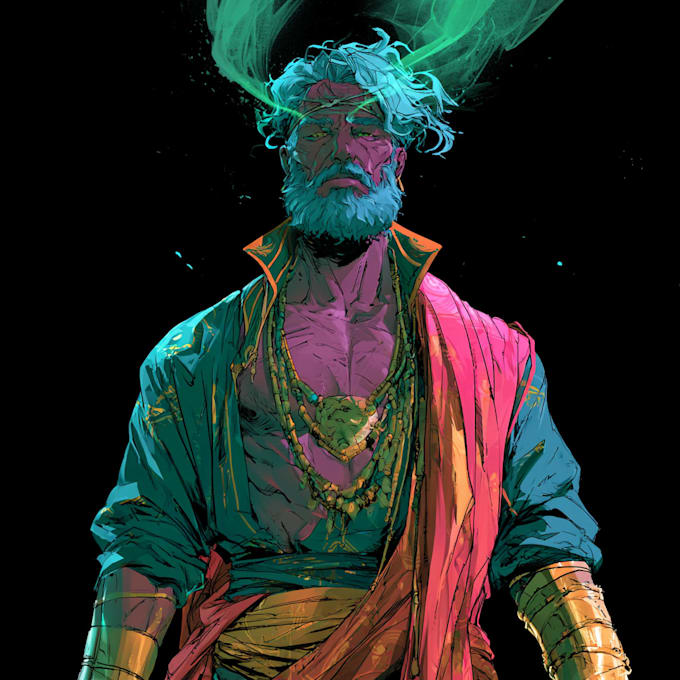custom comic character for illustration