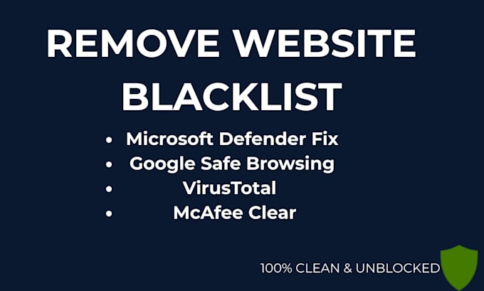 remove google, microsoft defender, mcafee, virustotal blacklist