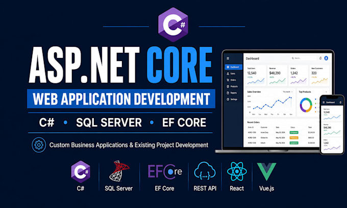 develop asp net core web application