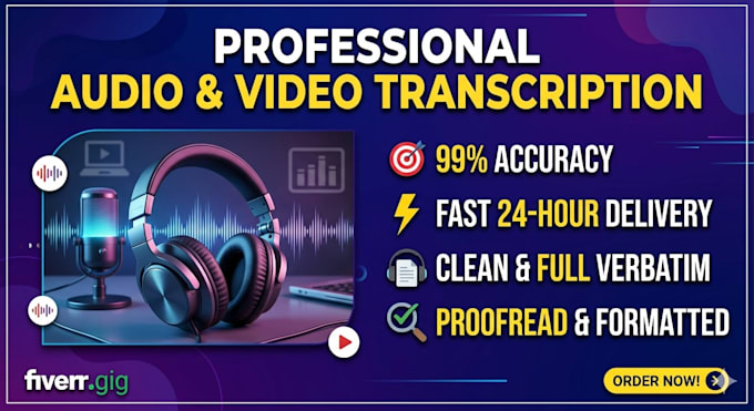 provide high quality audio and video transcription