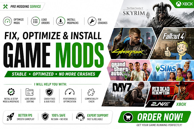optimize mod skyrim cyberpunk 2077 fallout 4 gta 5 mods dayz mod rdr2 2jwe xbox