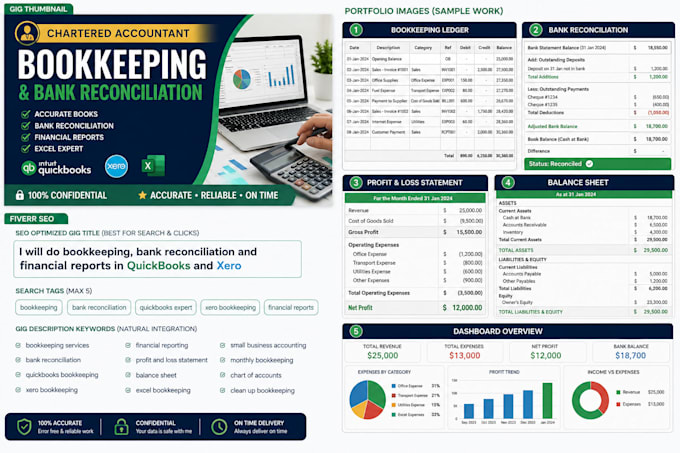 do bookkeeping and bank reconciliation for you