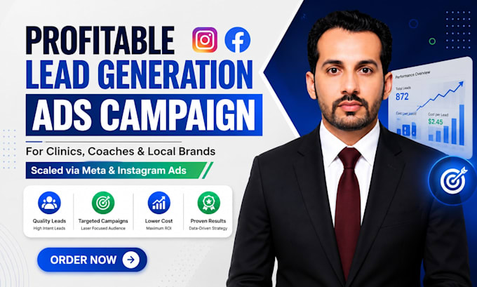 run facebook and instagram ads, lead generation ads