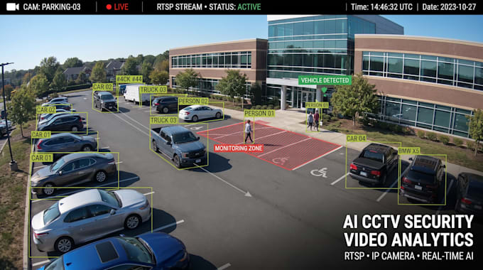 build an cctv security and video analytics system for rtsp IP cameras
