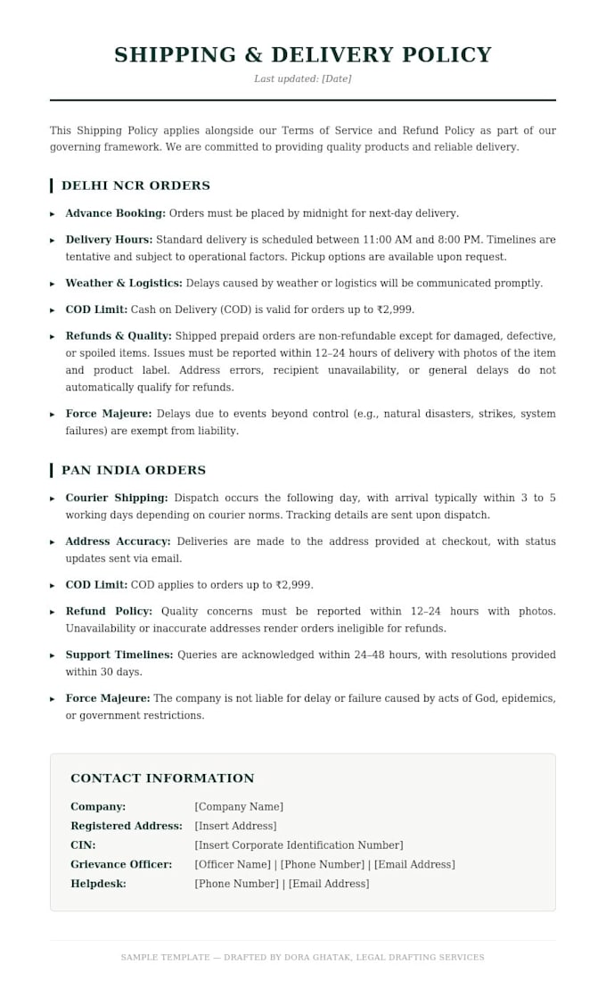 research, review and draft contracts
