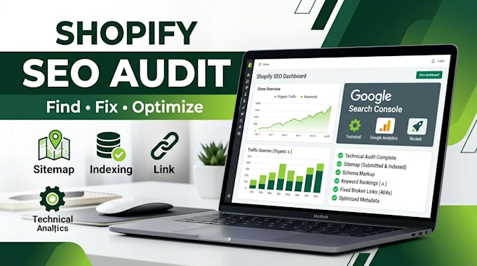 audit and fix shopify technical SEO issues and setup meta pixel capi