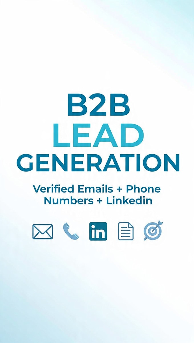 do web research, data collection and lead generation