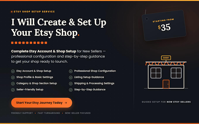 create and set up your etsy shop