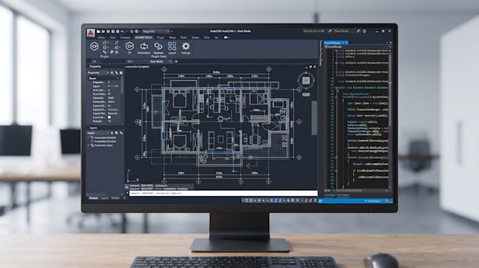 develop a custom autocad plugin, add in, automation tool, or API integration