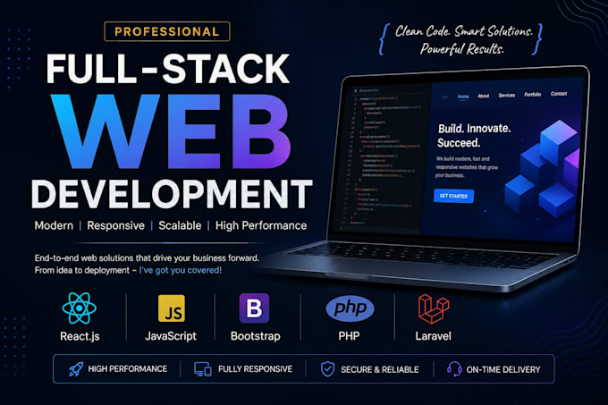 build a full stack website using react and laravel