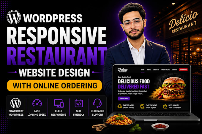 build a responsive wordpress restaurant website