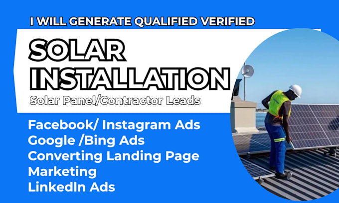 generate solar installation leads, solar panel facebook ads solar google ads