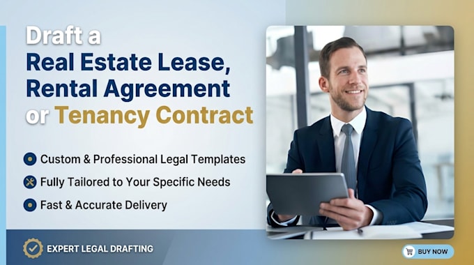 draft a real estate lease, rental agreement or tenancy contract
