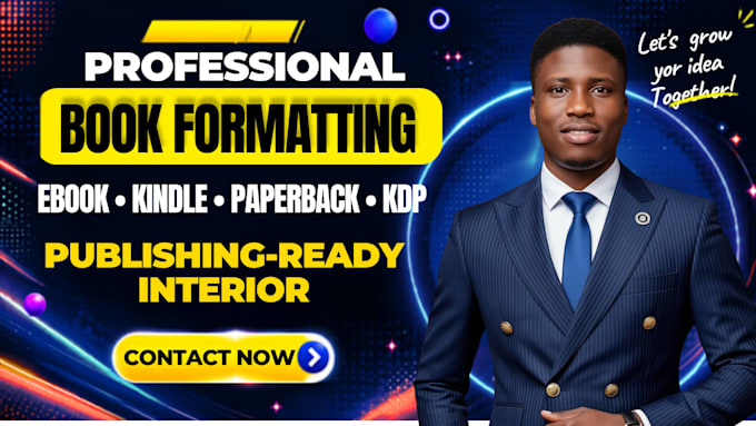 ebook formatting, kndle formatting and amazon formatting