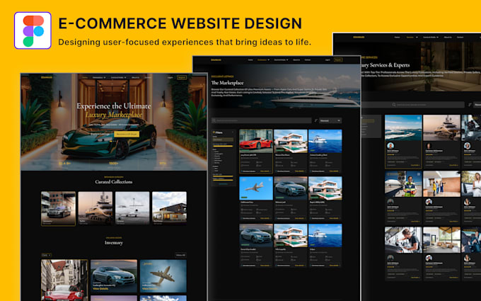 design a modern ecommerce website UI UX in figma
