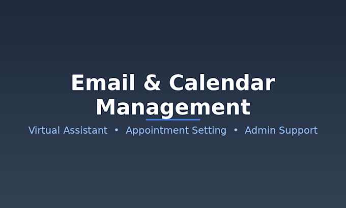 your virtual assistant for email and appointment setting