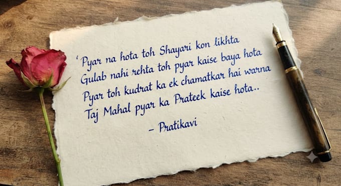 create a shayari or poem