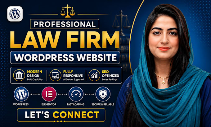 design a professional law firm website or lawyer wordpress website