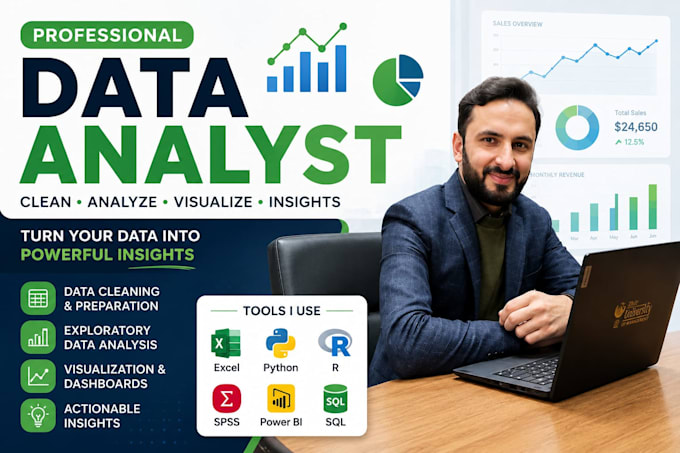 do statistical data analysis, spss, r, stata, python, excel
