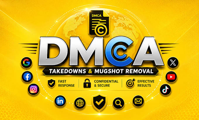 help with dmca takedowns and mugshot removal requests