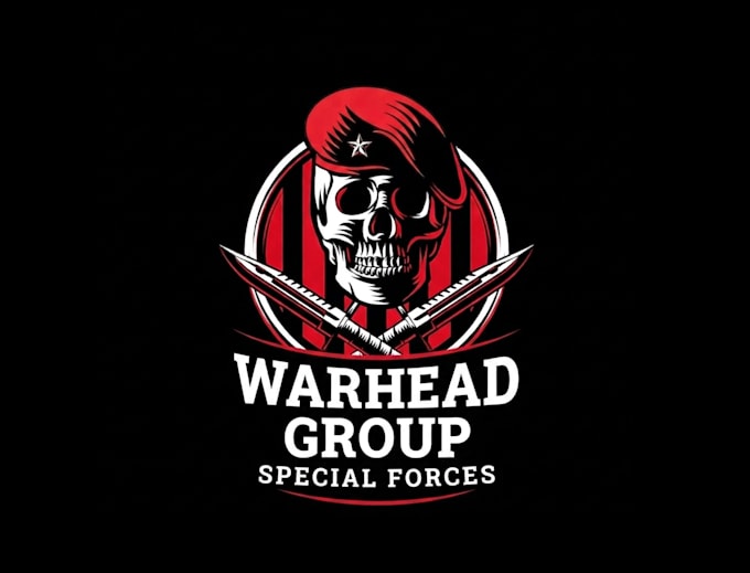 design a powerful vintage war logo